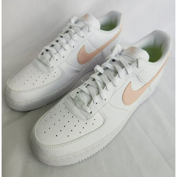 MEN\'S NIKE AIR FORCE ONE 1 07 NEXT NATURE WHITE / PINK DC9486-100 SNEAKERS main image 5